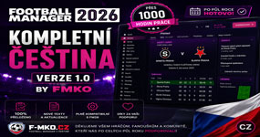 Konečná verze češtiny 1.0 pro Football Manager 2026 je venku! | F-MKO.CZ