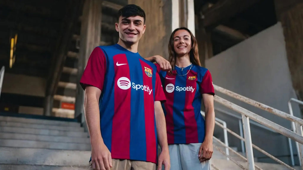 Barcelona domácí fotbalové dresy 2023/2024-Eshop-fmko.cz