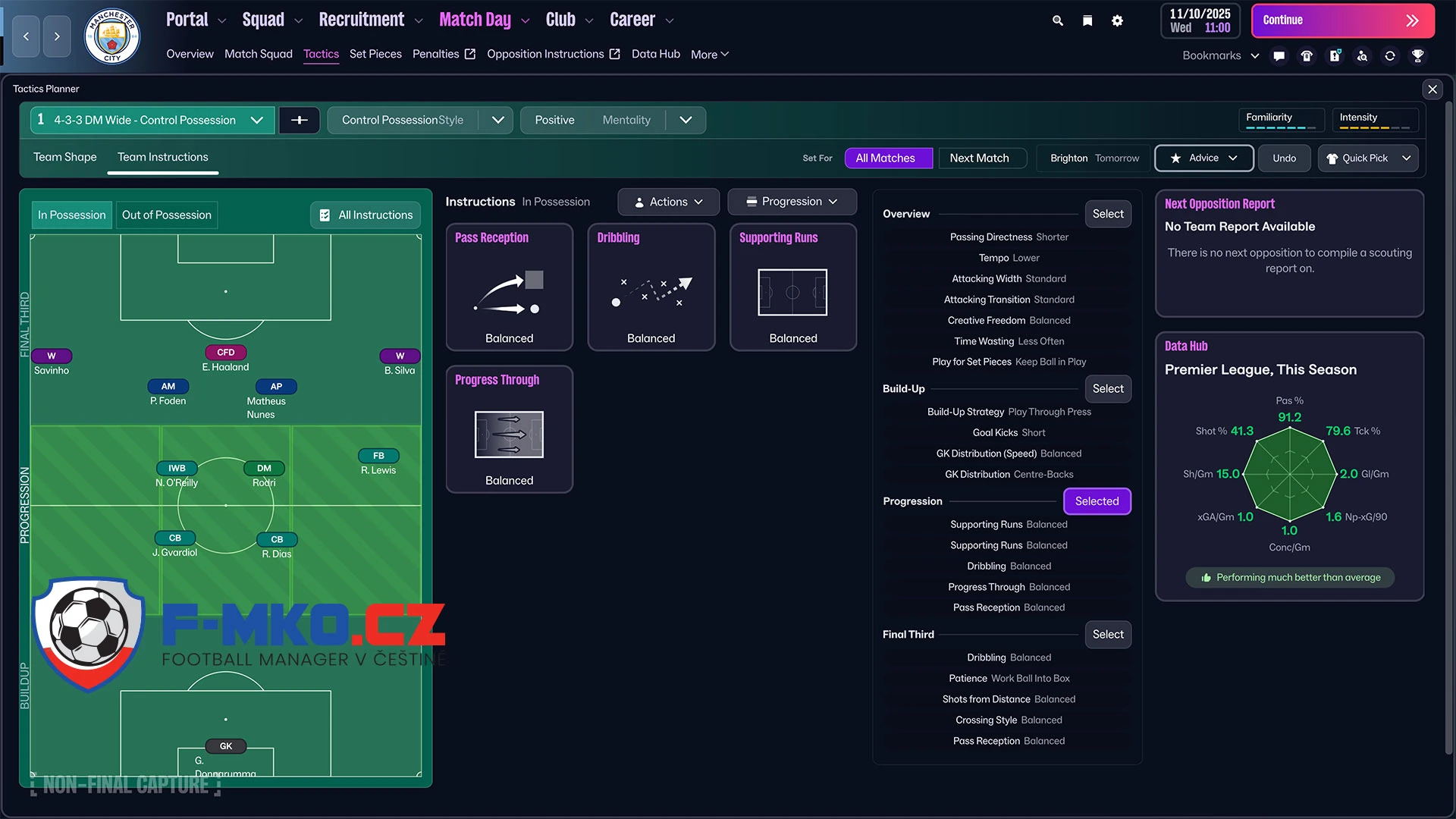 Football Manager 2026 vizualizer by FMKO.cz