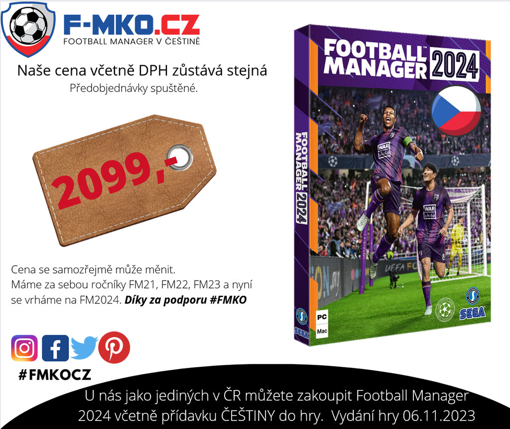 Football Manager 2024 čeština