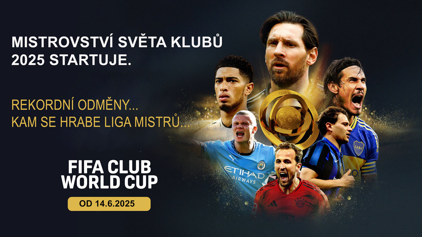 Mistrovství světa klubů 2025 – oficiální promo s Messim, Haalandem a Bellinghamem. Turnaj začíná 14. 6. 2025.