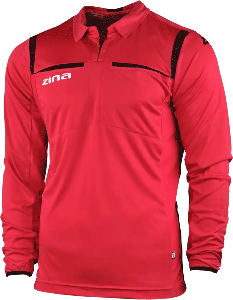 Fotbalový dres pro rozhodčí Zina Siena Maroon Radish LS Č