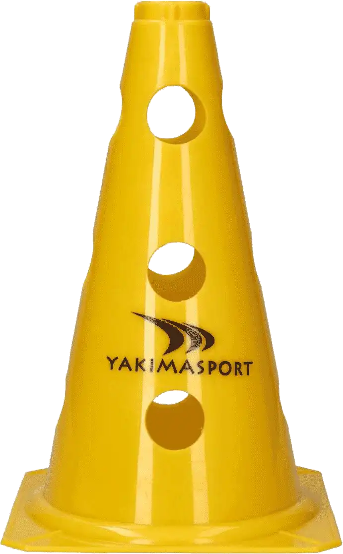 Kužel s otvory 23 cm Yakimasport žlutý