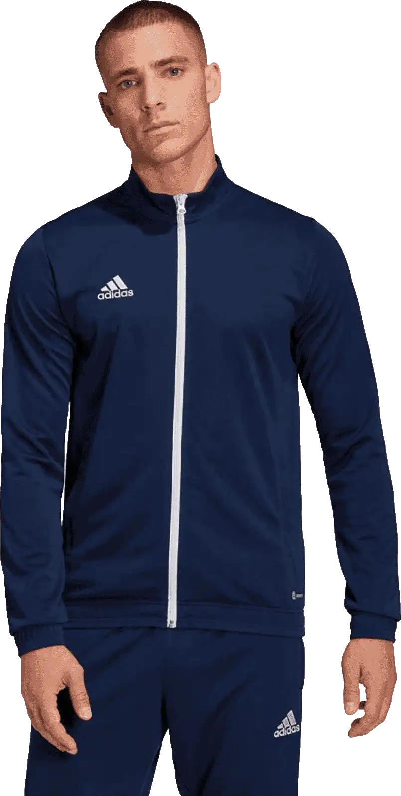 Pánská bunda na zip Adidas Entrada 22 Track tmavě modrá