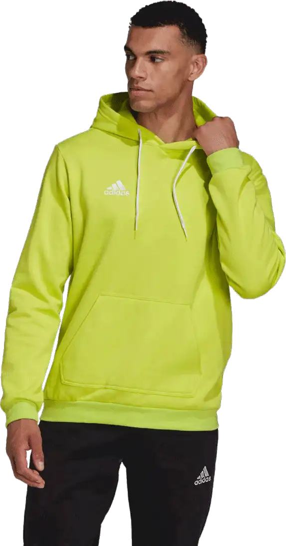 Pánská mikina s kapucí Adidas Entrada 22 Sweat světle žlutá