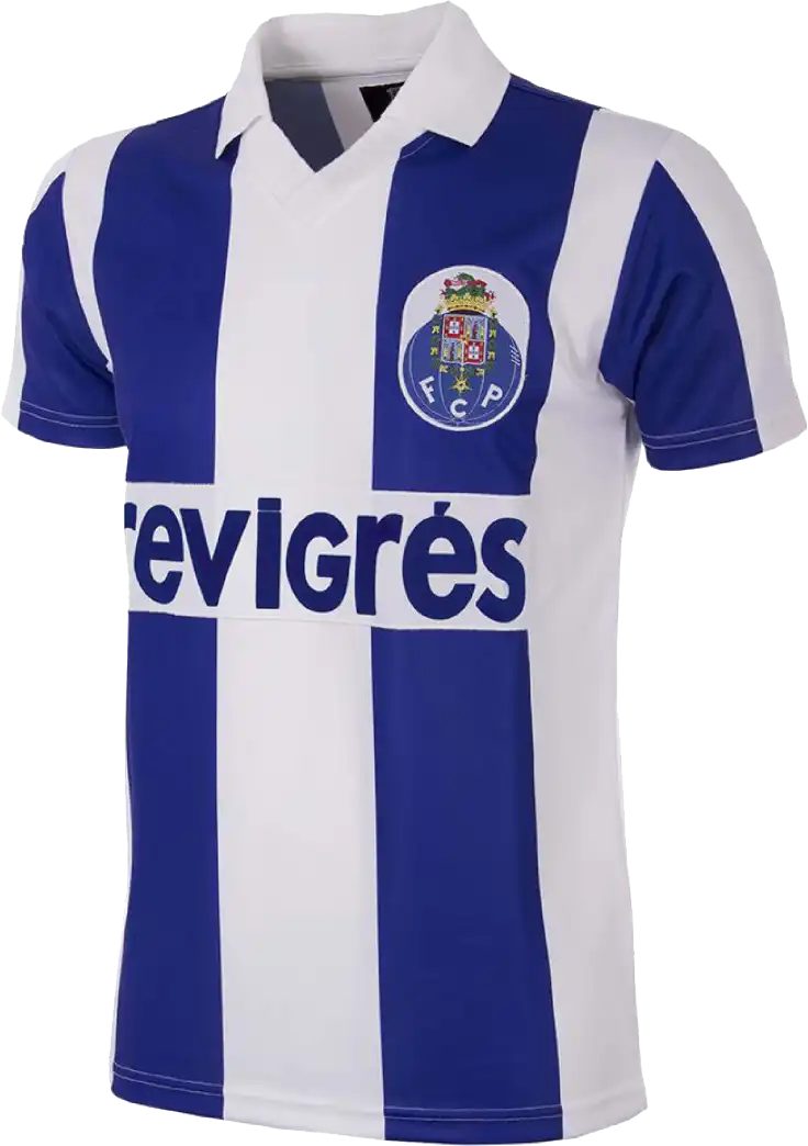 Pánský fotbalový retro dres COPA FC Porto 86/87 modro-bílý