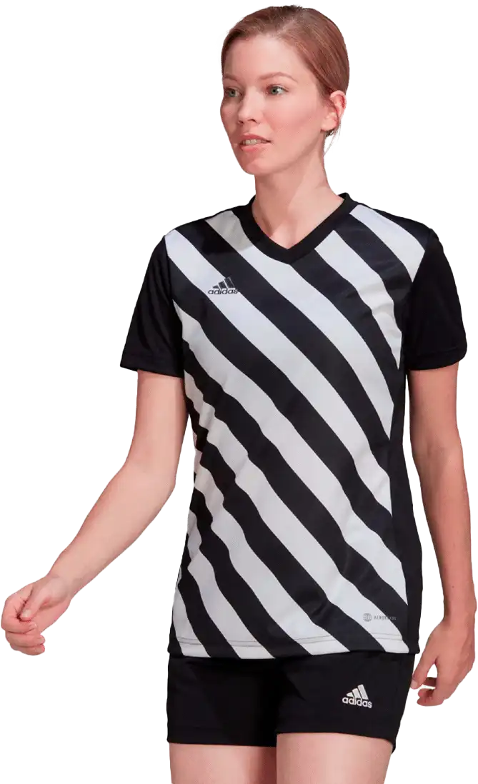 Dámský fotbalový dres Adidas Entrada 22 Graphic černo-bílý