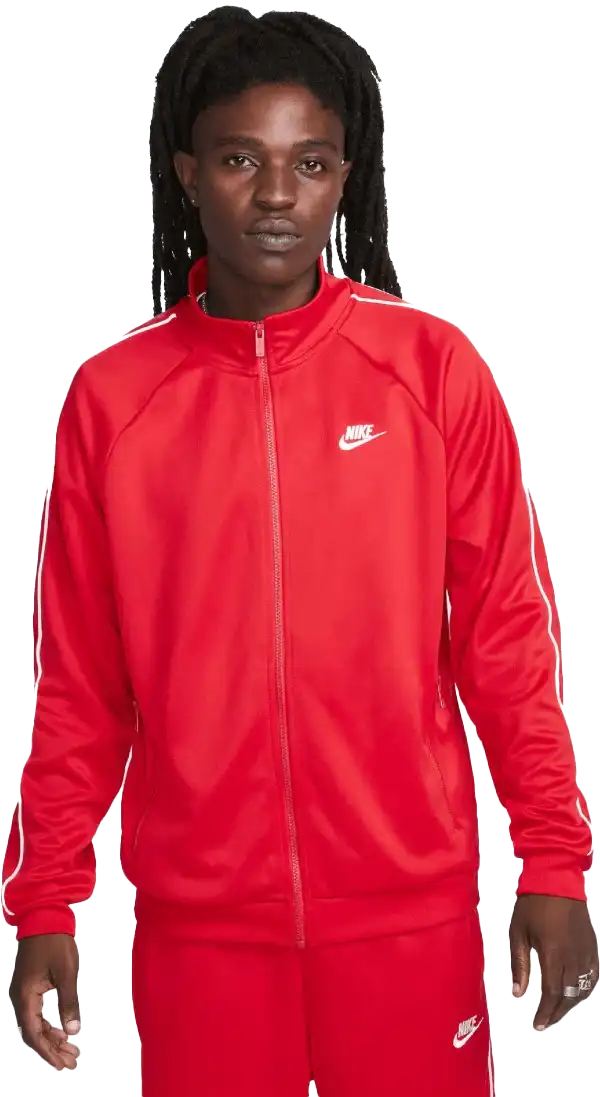 Pánská bunda se zipem Nike Sportswear Club červená