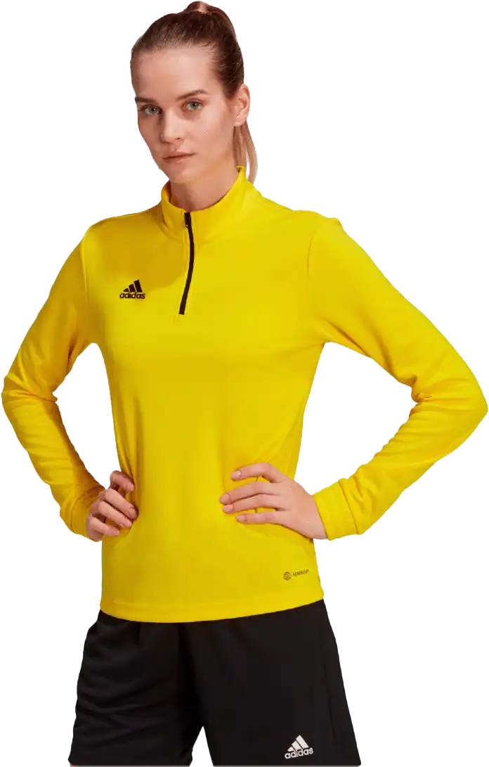 Dámské tréninkové tričko s dlouhým rukávem Adidas Entrada 22 žluté