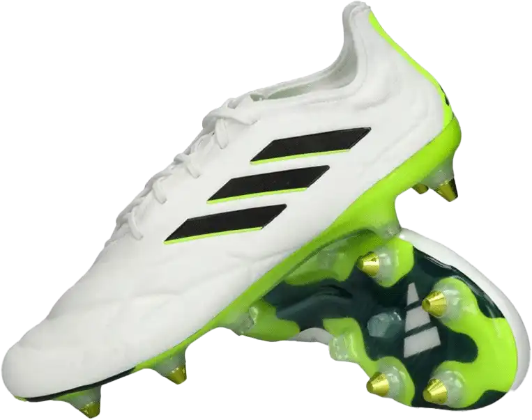 Pánské kopačky kolíky Adidas Copa Pure.1 SG bílo-zelené