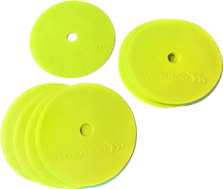 Vytyčovací mety Yakimasport ploché sada 10 ks žluté 15 cm