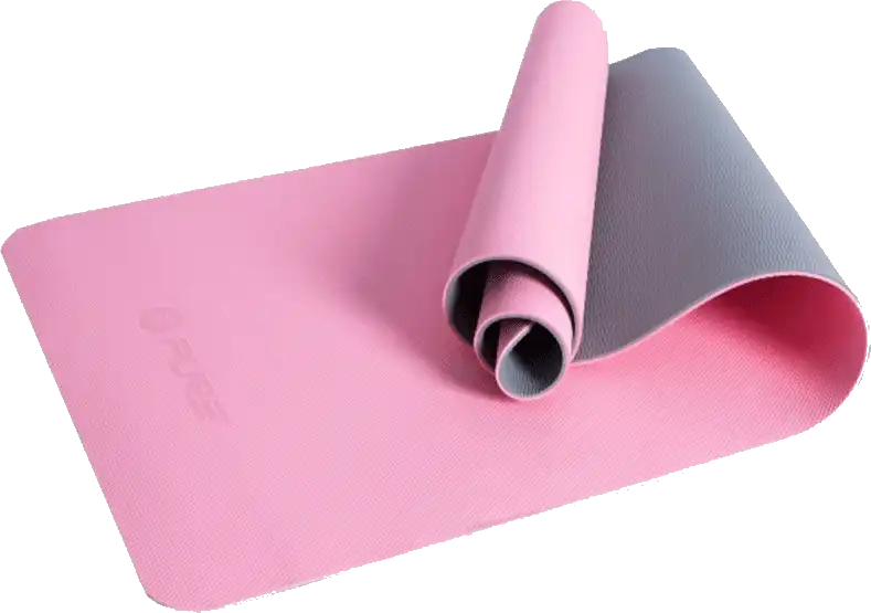 Podložka Mata fitness Pure2Improve TPE Joga Mat růžová 173 x 58 cm