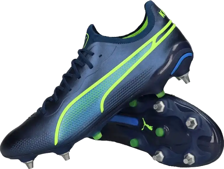 Pánské kopačky kolíky Puma King Ultimate MxSG modré