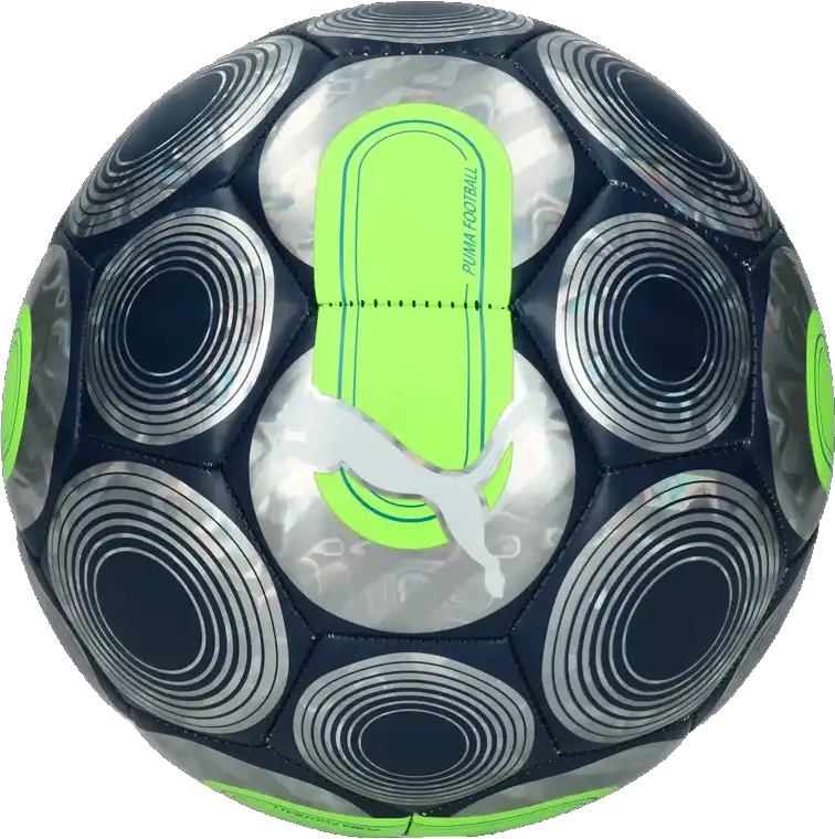 Fotbalový míč Puma Cage Ball Fire Orchid velikost 5 modro-stříbrný