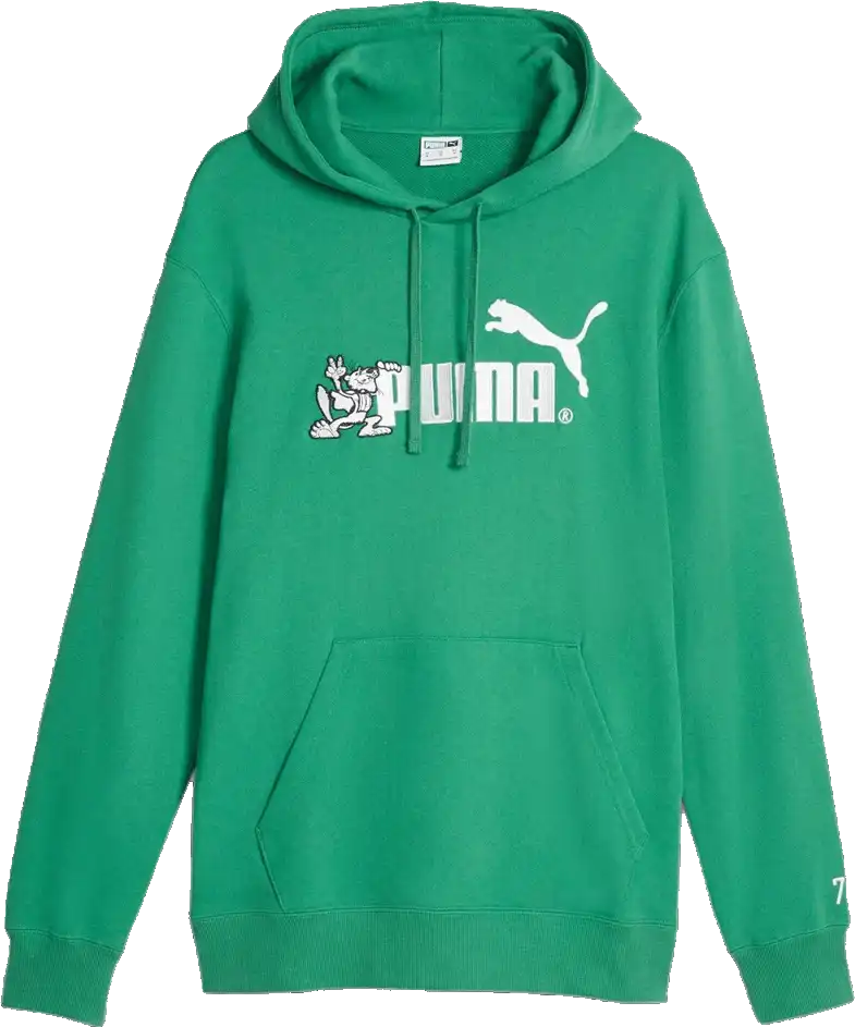 Pánská lifestylová mikina s kapucí Puma No.1 Logo zelená