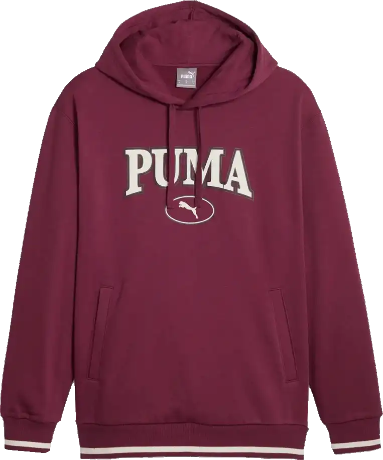 Pánská lifestylová mikina s kapucí Puma Squad bordo