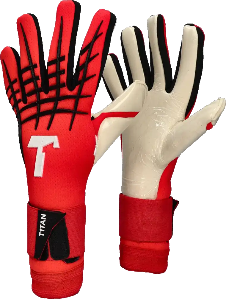 Pánské brankářské rukavice T1TAN White Beast 3.0 červené