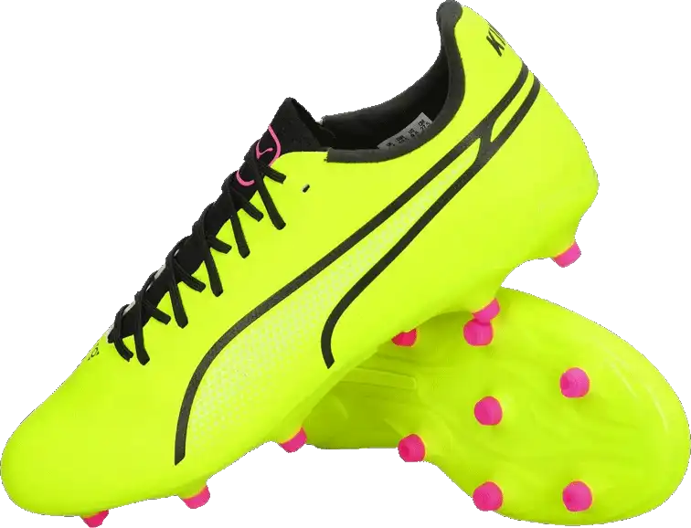 Pánské kopačky lisovky Puma King Pro FG/AG limetka