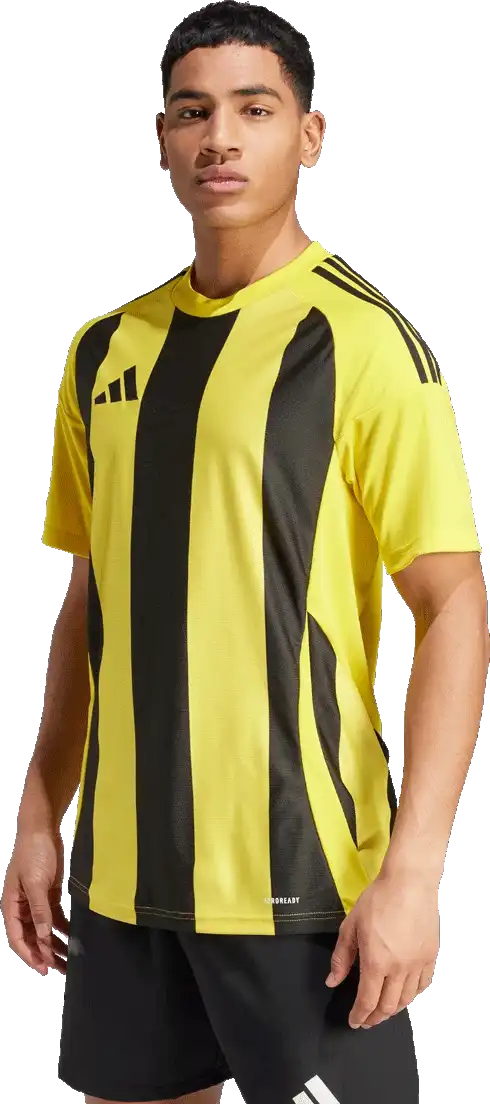 Pánský fotbalový dres Adidas Striped 24 žluto-černý