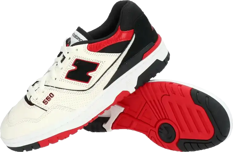 Pánská lifestylová obuv New Balance 550 bílo-červená