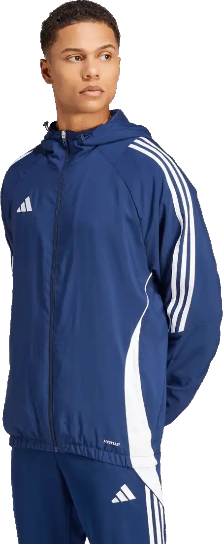 Pánská bunda větrovka Adidas Tiro 24 Windbreaker tmavě modrá