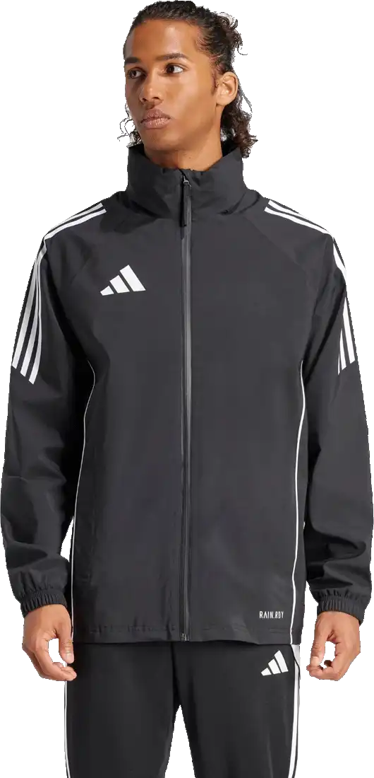 Pánská nepromokavá bunda s kapucí Adidas Tiro 24 Rain černá