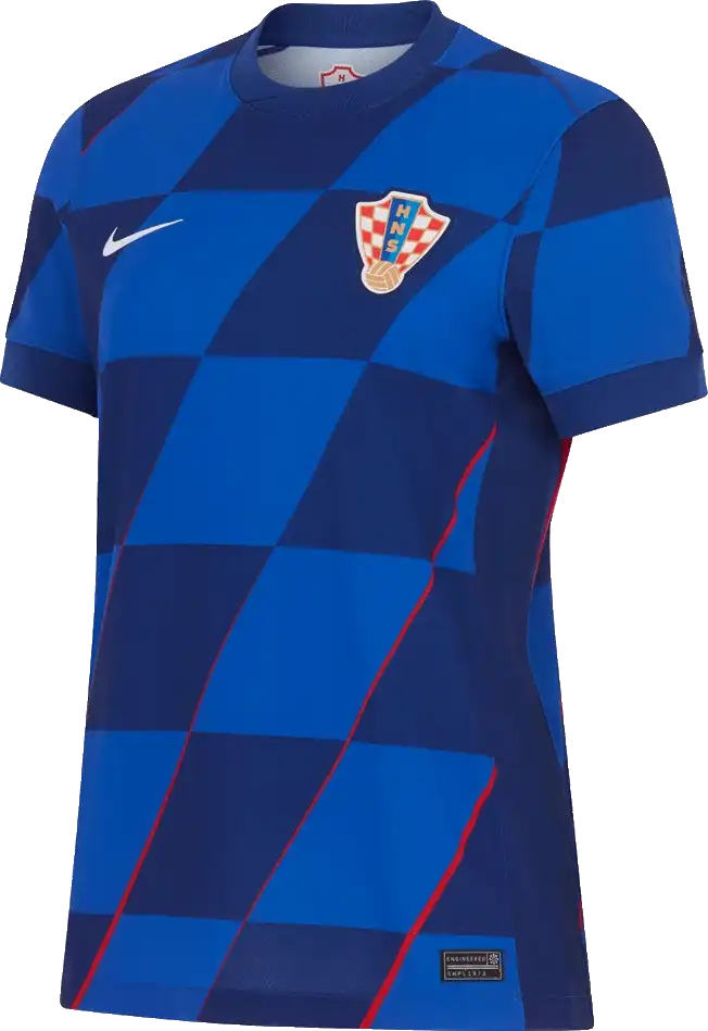 Dámský venkovní fotbalový dres Nike Chorvatsko 2024 modrý