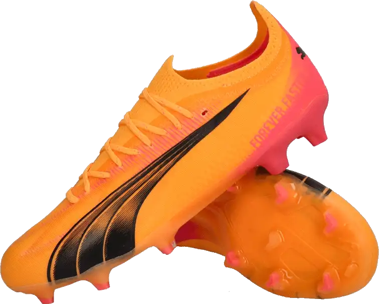 Pánské kopačky lisovky Puma Ultra Ultimate FG/AG oranžové2