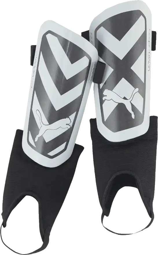 Fotbalové chrániče holení Puma Ultra Light Ankle černo-bílé