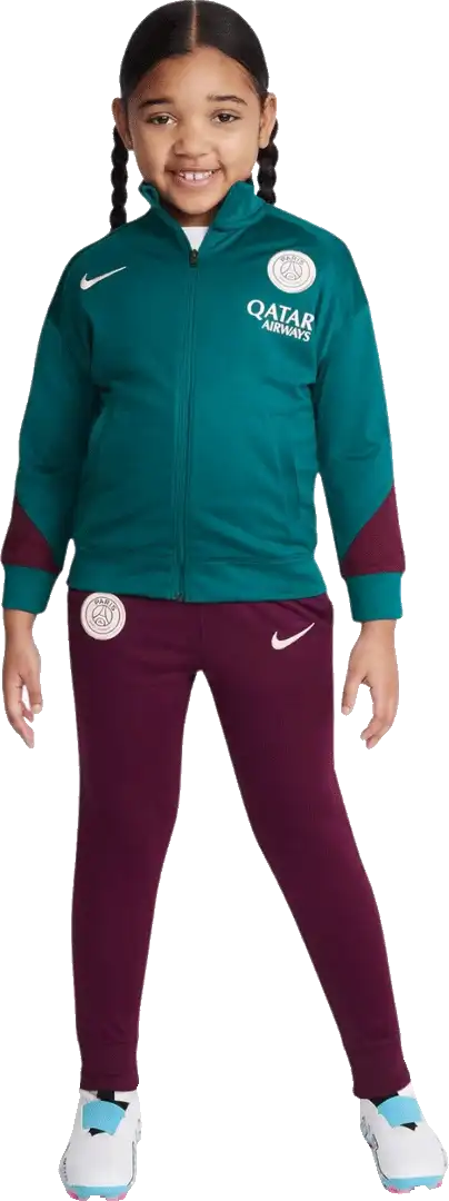 Dětská pleteninová souprava Nike PSG 24/25 bordo-zelená