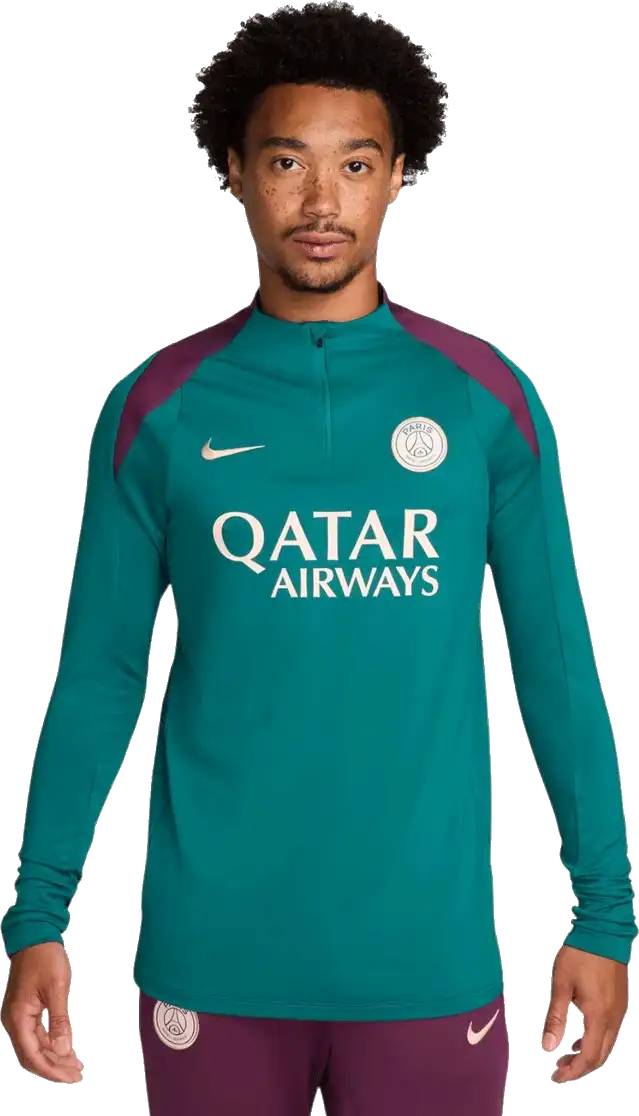 Pánská tréninková mikina Nike PSG 24/25 Strike zelená