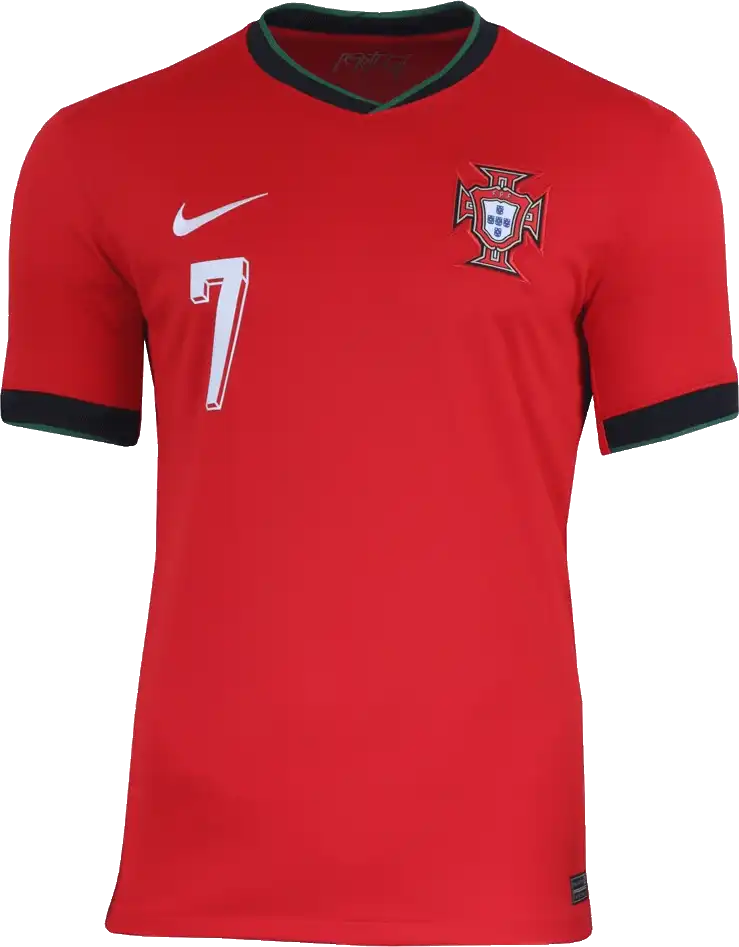 Pánský domácí fotbalový dres Nike Portugalsko 2024 červený Ronaldo 7