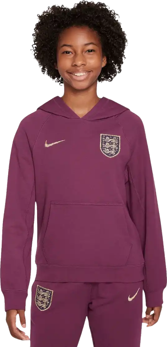 Dětská mikina Nike Anglie 2024 Air bordo dlouhý rukáv