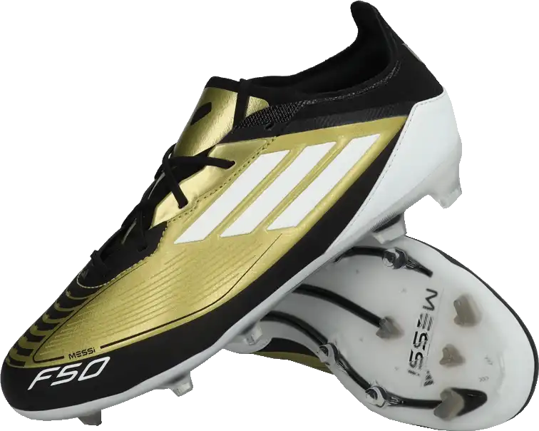 Dětské kopačky lisovky Adidas F50 Pro Messi FG zlaté