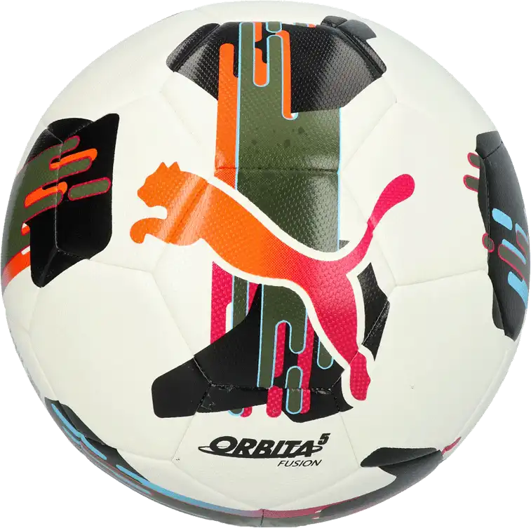 Fotbalový míč Puma Orbita 5 Fusion velikost 4 bílo-černý