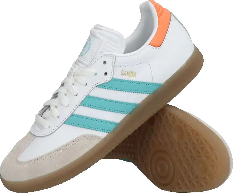 adidas gazelle silver green womens Adidas Men's Samba Inter Miami CF Indoor Soccer Shoes
