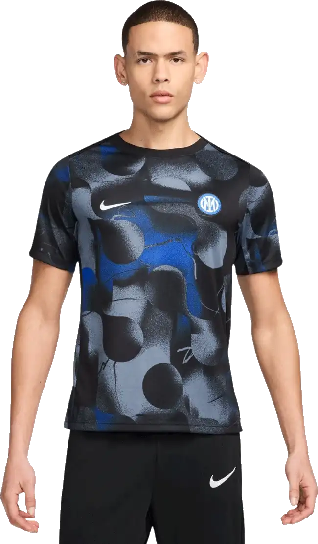 Pánské předzápasové tričko Nike Inter Milan 24/25 černé