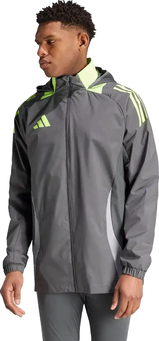 Pánská šusťáková bunda Adidas Tiro 24 Competiton Allweather šedá