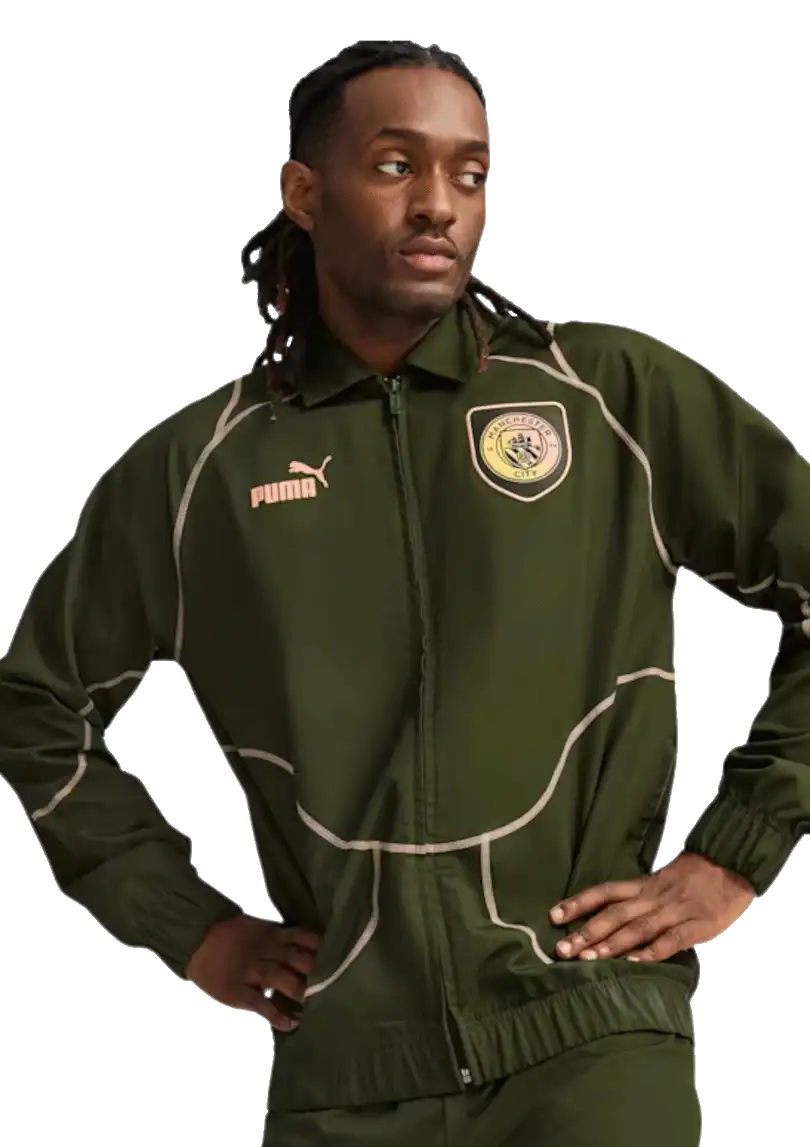 Pánská bunda Puma Manchester City 24/25 ftblStatement zelená