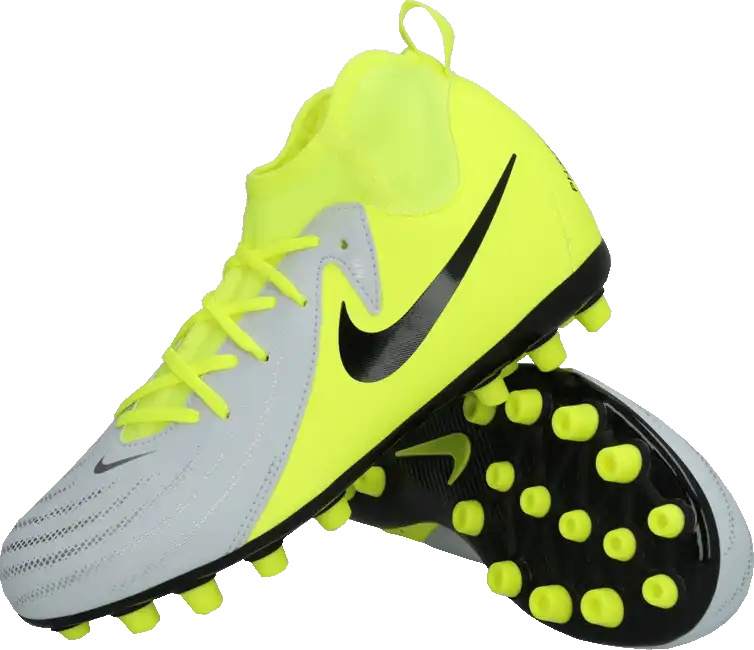 Dětské kopačky lisovky Nike Phantom Luna II Academy AG limetkově-šedé