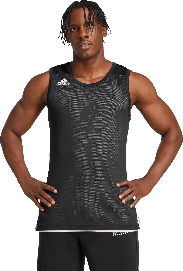 Pánský oboustranný dres bez rukávů Adidas 3G Speed Reversible černý