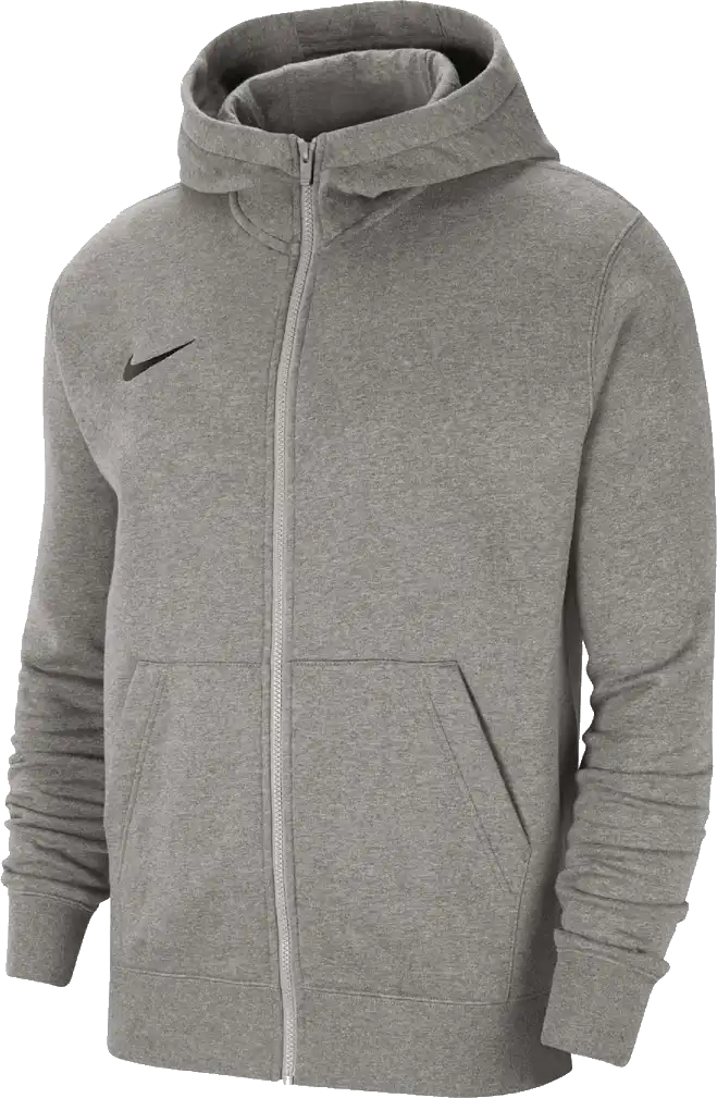 Dětská mikina s kapucí Nike Dry Park 20 FZ šedá