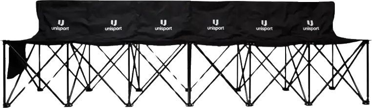 Skládací lavice Unisport černá pro 6 osob 262 X 48 X 75 cm