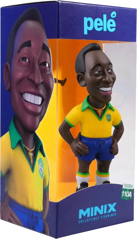 Sběratelská figurka Minix Brazílie Pelé 12 cm žlutá
