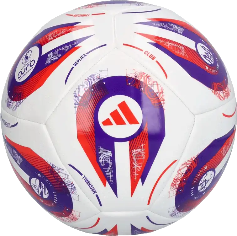 Fotbalový míč Adidas Women's EURO 2025 Club velikost 3 bílý