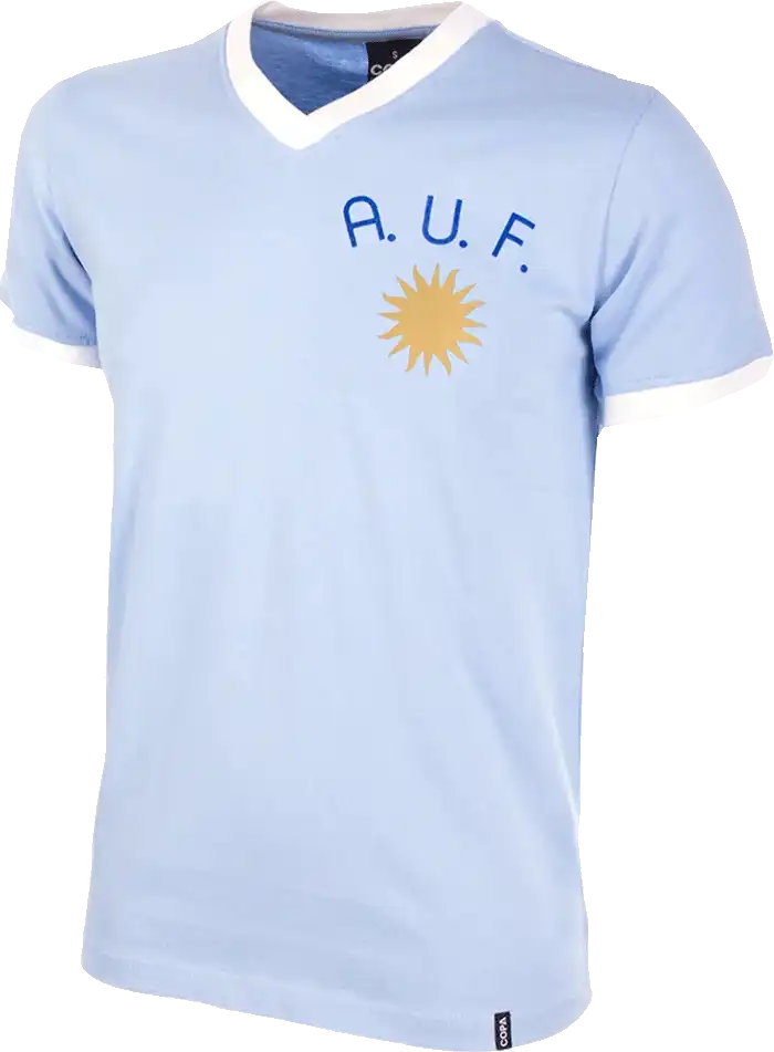 Pánský fotbalový retro dres COPA Uruguay 1970 blankytný