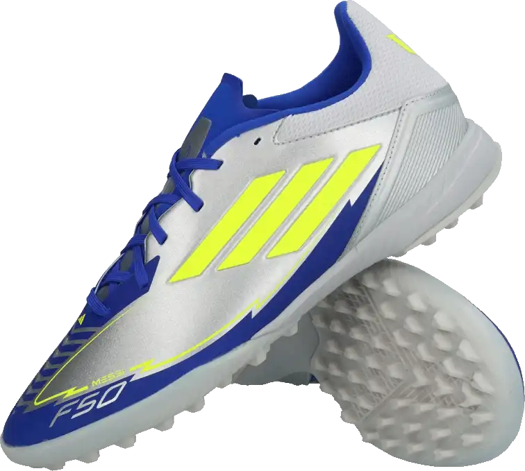 Pánské kopačky turfy Adidas F50 League Messi TF stříbrné