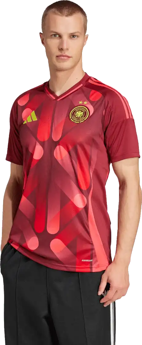 Pánský venkovní fotbalový dres Adidas Německo 25/26 bordo