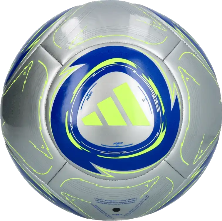 Fotbalový míč Adidas Messi Club velikost 3 stříbrný