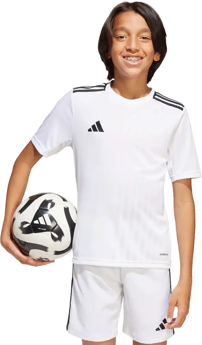 Dětský fotbalový dres Adidas Campeon 25 bílý